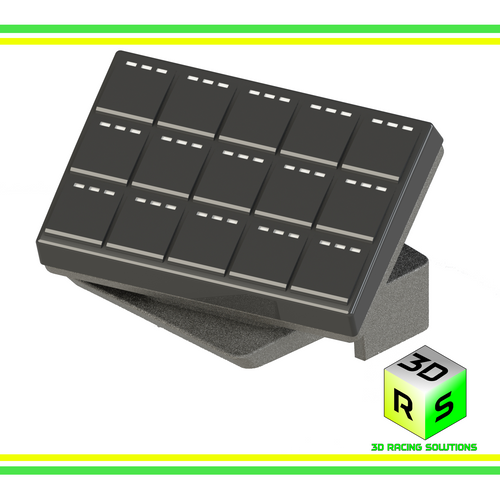 8/15 Button Keypad Holder - Mitsubishi Lancer Evolution (7/8/9) [MoTec, RaceGrade, Haltech, CAN keypad]