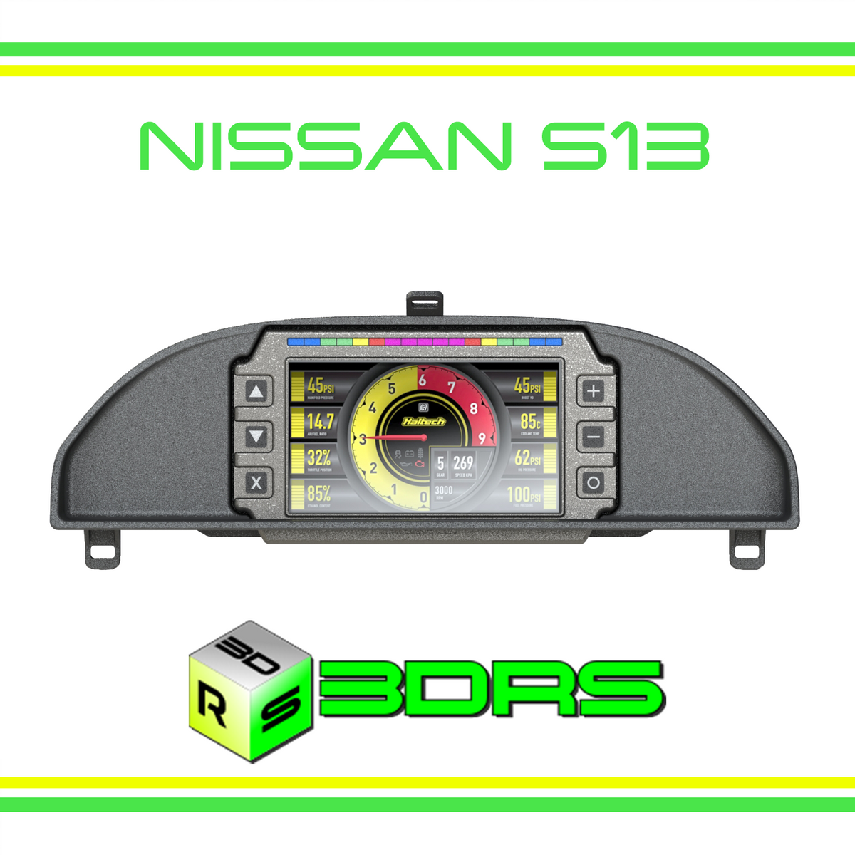 Dash Cluster Nissan S13 Silvia/180SX/200SX/240SX (19881994) 3D Racing Solutions